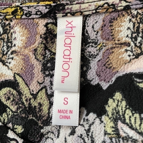 Xhilaration Boho Bell Sleeve Mini Surplice Dress S - Picture 14 of 15